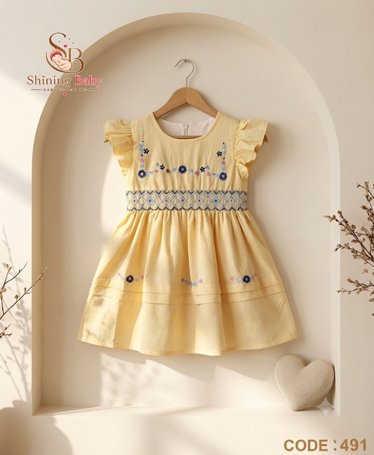 فستان صيفي بناتي مطرز|🌷👗Embroidered Girls' Summer Dress