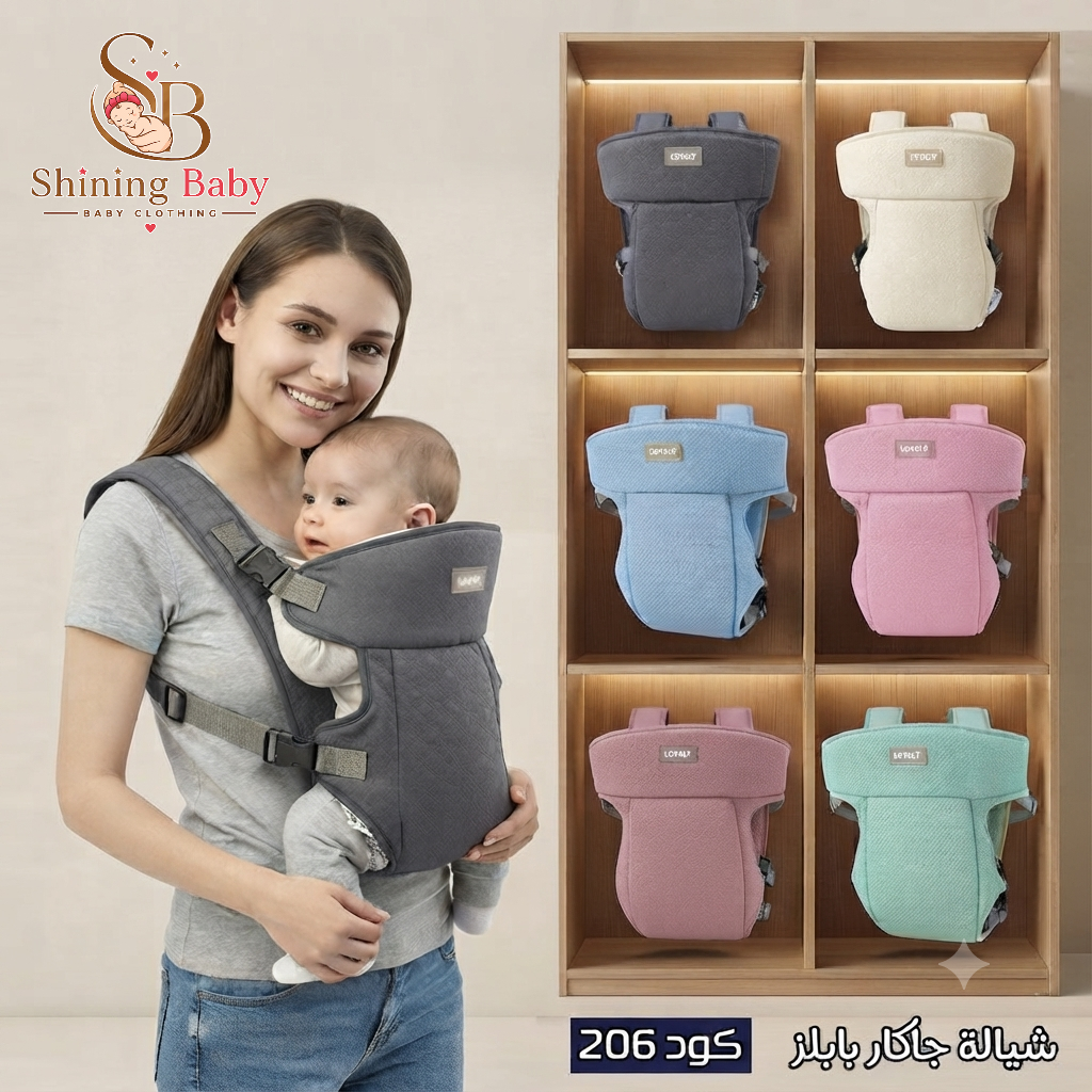شيالة جينز وجبردين|👶 Denim & Gabardine Baby Carrier
