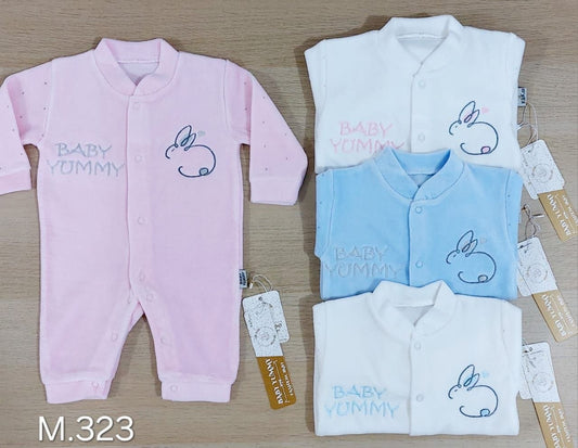 سلوبيت الأرنب قطيفه |🐰✨ Velvet Bunny Overalls