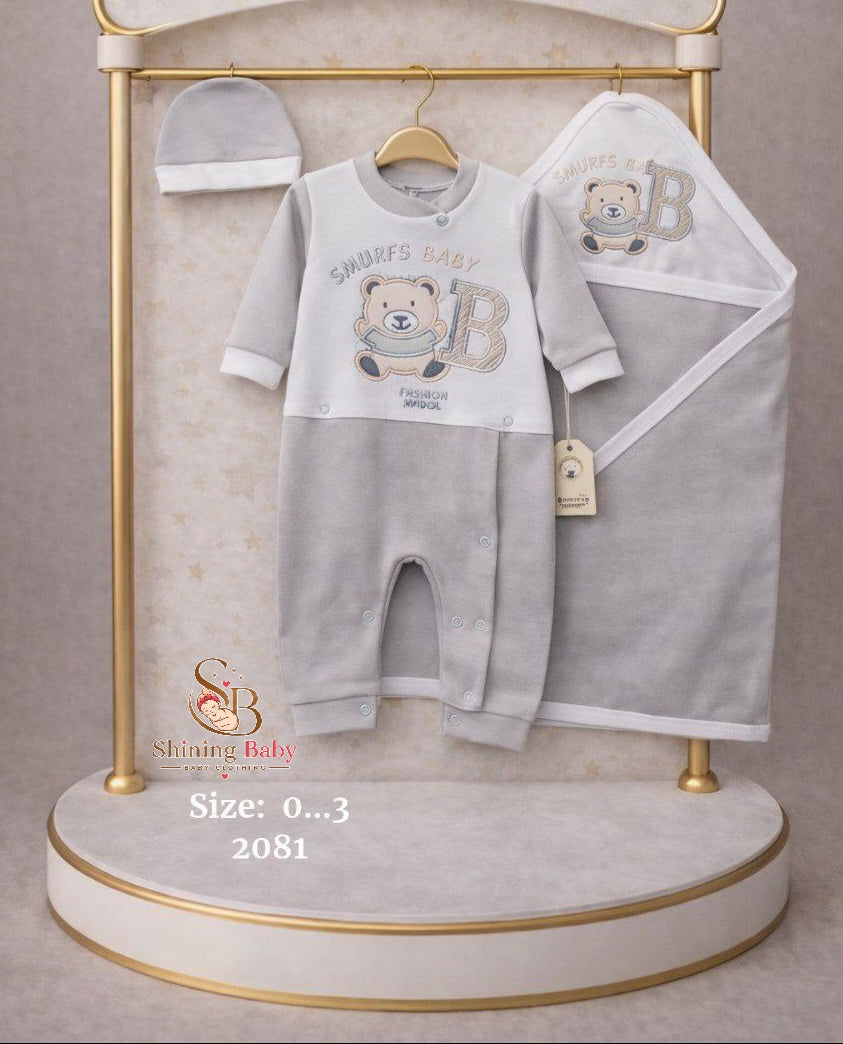 طقم مواليد 4 قطع|4-Piece Newborn Set