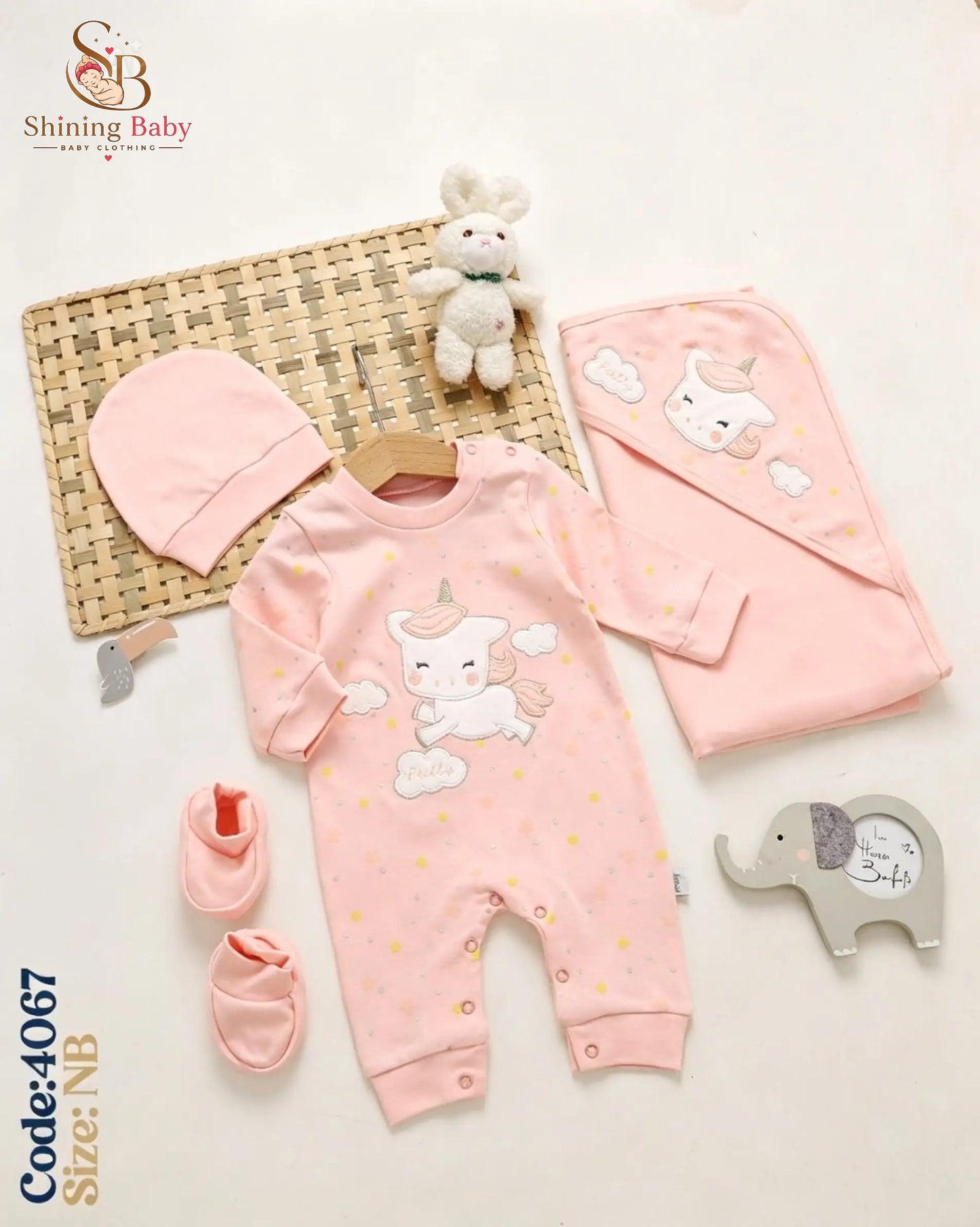 4-Piece Cotton Set with Coverlet |طقم 4 قطع قطن مع كوفرته