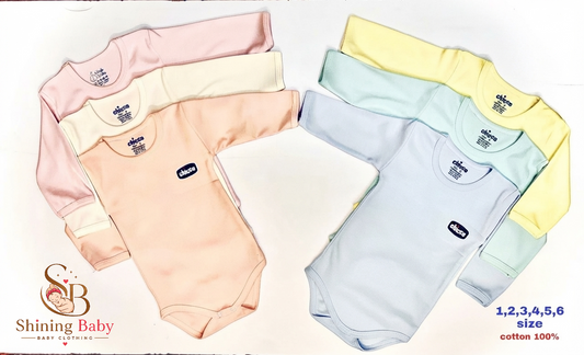 سلوبت قطن كم أولاد وبنات|Unisex Cotton Long-Sleeve Romper👕👶
