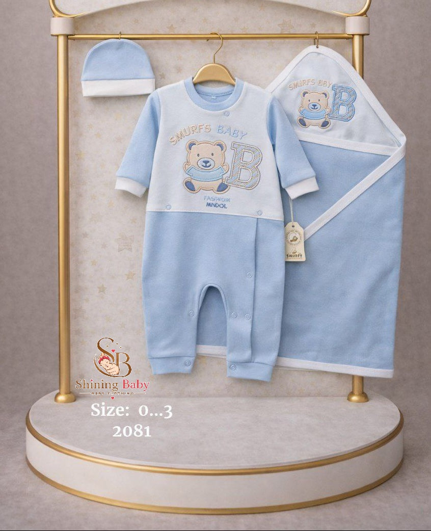 طقم مواليد 4 قطع|4-Piece Newborn Set