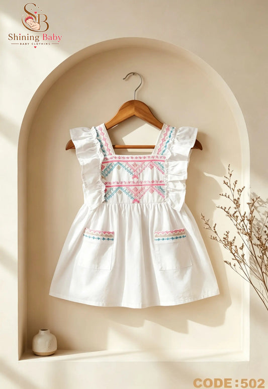 فستان بناتي مطرز  Embroidered Girls' Dress👗👶